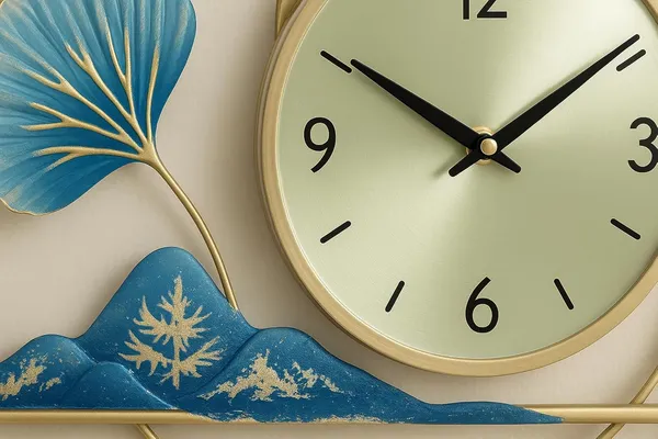 Blue_&_Gold_Premium_Metal_Wall_Clock_With_Decorative_Art_For_Home_Decor