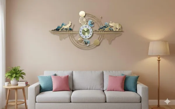 Blue_&_Gold_Premium_Metal_Wall_Clock_With_Decorative_Art_For_Home_Decor