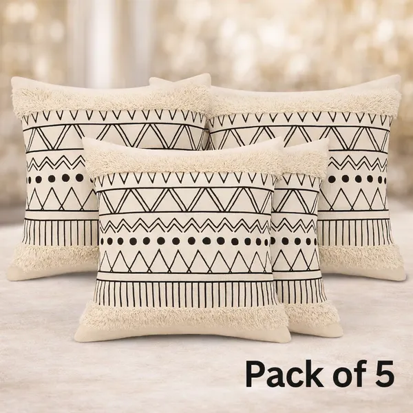 (Pack_Of_5)_Cream_And_Black_Premium_Boho_Decorative_Throw_Pillow_Cover_For_Sofa_&_Bedroom