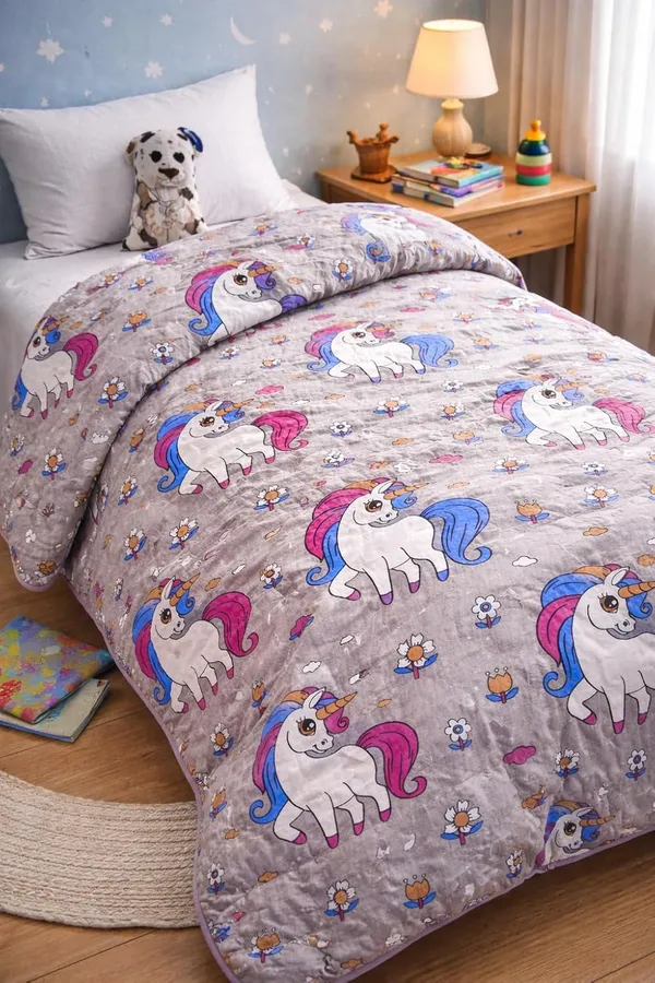 Pink_Premium_Jaipuri_Kids_Unicorn_Cotton_Quilt_For_Sofa_&_Bedroom