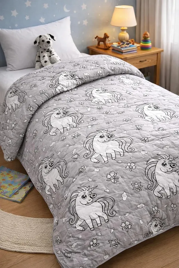Pink_Premium_Jaipuri_Kids_Unicorn_Cotton_Quilt_For_Sofa_&_Bedroom