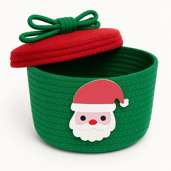 Cream_&_Black_Premium_Holiday_Spirit_Cotton_Rope_Storage_Basket_For_Kids