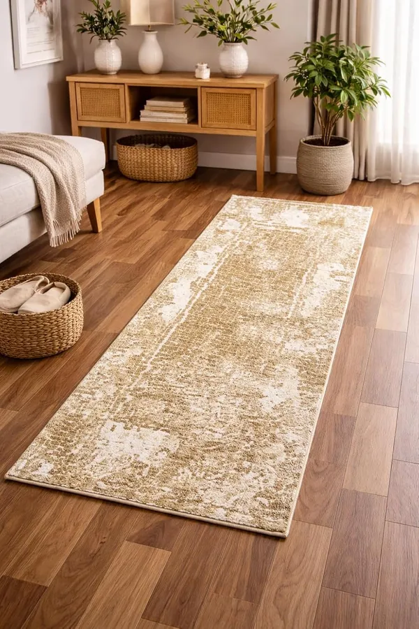 Grey_Premium_Abstract_Bed_Runner_Mat_52_X_20_Inches_For_Home_Decor