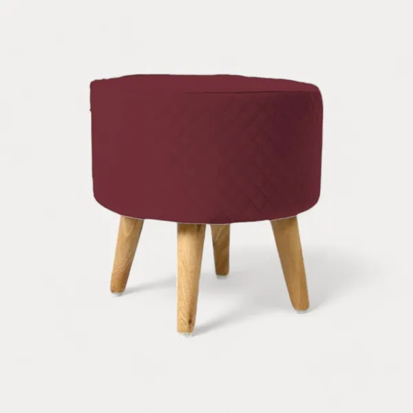 Wine_Premium_Round_Wooden_Ottoman_Stool_For_Home_Decor