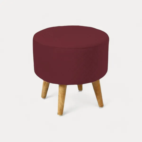 Wine_Premium_Round_Wooden_Ottoman_Stool_For_Home_Decor