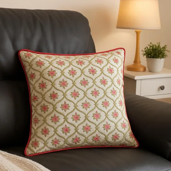 (Pack_Of_5)_Yellow_&_Blue_Premium_Vintage_Floral_Decorative_Throw_Cushion_Cover_For_Sofa_&_Bedroom