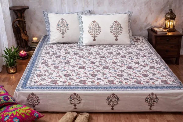 (Pack_Of_2)_Multicolor_Premium_Jaipur_Royale_Ultra-Luxury_100%_Cotton_King_Size_Bedsheet_With_2_Pillow_Covers_For_Sofa_&_Bedroom