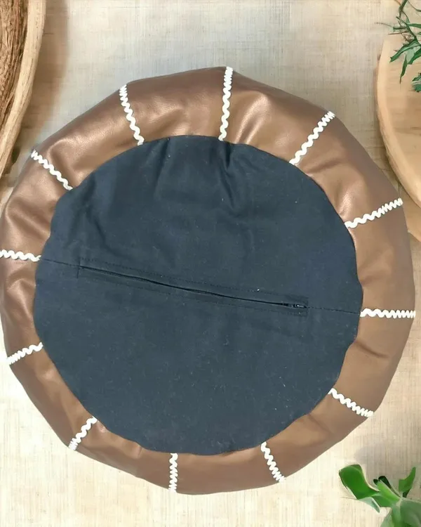 Black_Premium_Moroccan_Ottoman_Pouf_For_Home_Decor