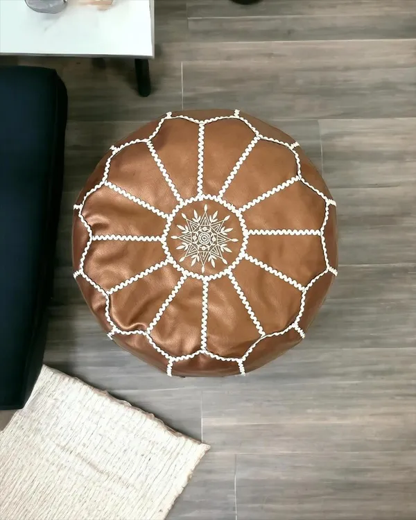 Black_Premium_Moroccan_Ottoman_Pouf_For_Home_Decor
