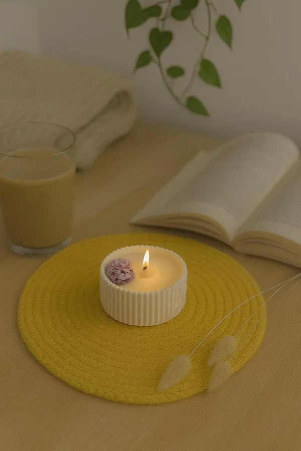 Brown_&_Yellow_Premium_Ceramic_Candle_Bowl_With_Floral_Floating_Candle_For_Home_Decor