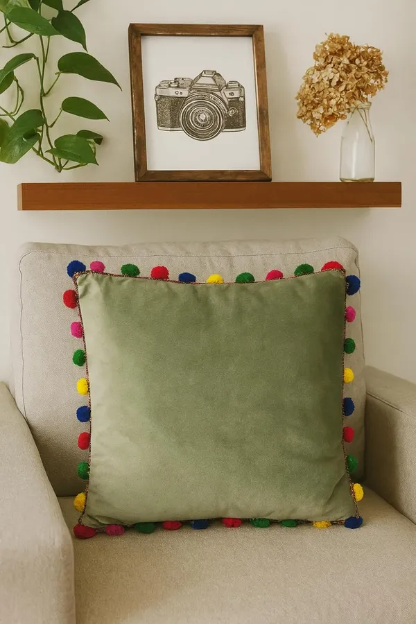 (Pack_Of_5)_White_&_Blue_Premium_Boho_Decorative_Throw_Pillow_Covers_With_Colorful_Pom_Poms_For_Sofa_&_Bedroom