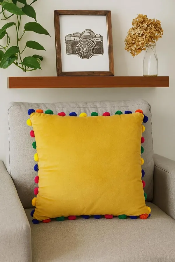 (Pack_Of_5)_White_&_Blue_Premium_Boho_Decorative_Throw_Pillow_Covers_With_Colorful_Pom_Poms_For_Sofa_&_Bedroom