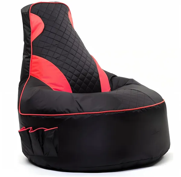 Black_Premium_Gaming_Bean_Bag_With_Storage_Pocket_For_Home_Decor