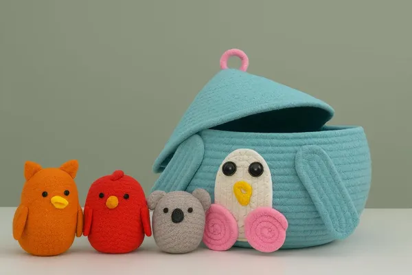 Blue_And_Pink_Premium_Cotton_Rope_Kids_Storage_Basket_For_Home_Decor