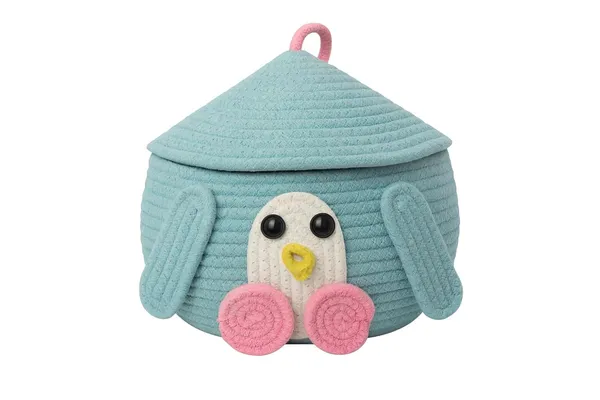 Blue_And_Pink_Premium_Cotton_Rope_Kids_Storage_Basket_For_Home_Decor