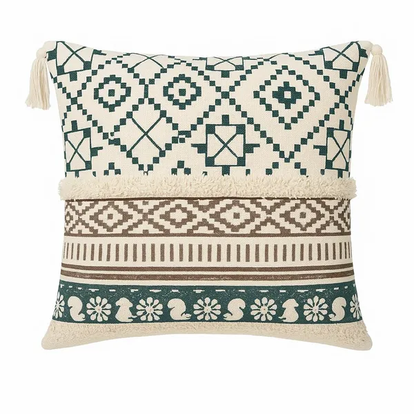 Pack_Of_5_Cream_&_Black_Premium_Boho_Design_Decorative_Throw_Pillow_Cover_With_Tassels_And_Fringe_For_Sofa_&_Bedroom