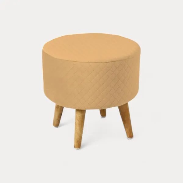 Tan_Premium_Round_Wooden_Ottoman_Stool_For_Home_Decor