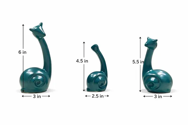 (Pack_Of_3)_Gold_Premium_Ceramic_Snail_Family_Decorative_Figurines_For_Home_Decor