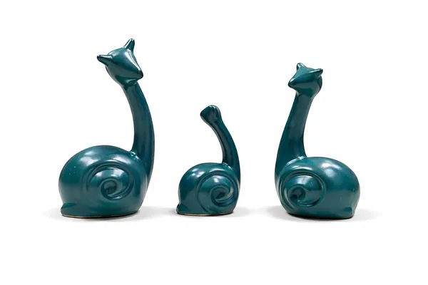 (Pack_Of_3)_Gold_Premium_Ceramic_Snail_Family_Decorative_Figurines_For_Home_Decor