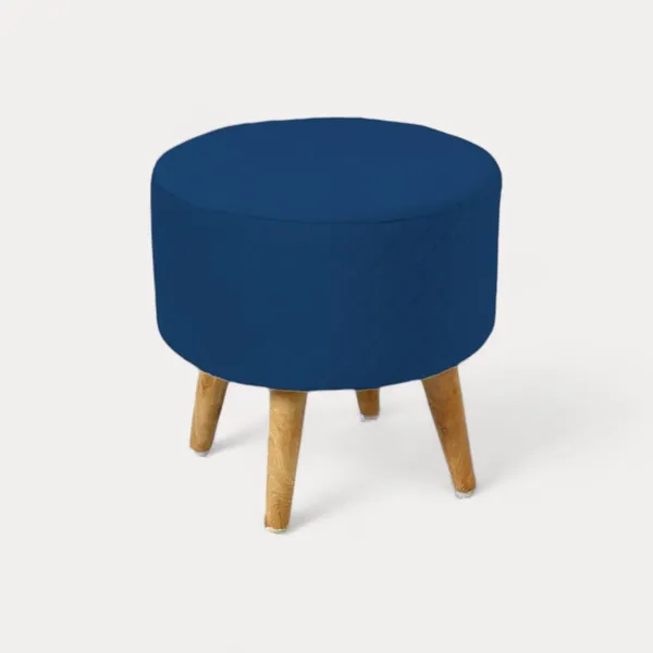 Blue_Premium_Round_Wooden_Ottoman_Stool_For_Home_Decor