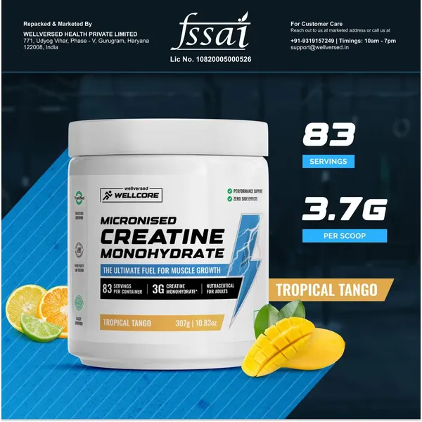 WELLCORE_PURE_MICRINISED_CREATINE_MONOHYDRATE_TROPICAL_TANGO_(307G,_83_SERVINGS)