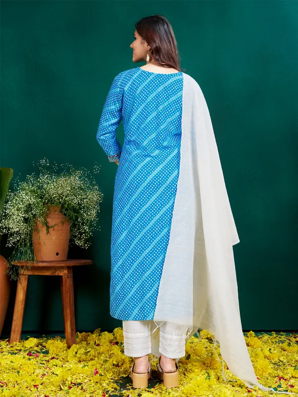 Sky_Blue_Embroidered_Printed_Kurta_With_Pants_And_Dupatta_For_Women
