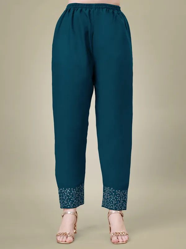 Morpich_Embroidered_Kurta_Set_With_Pants_And_Printed_Dupatta_For_Women