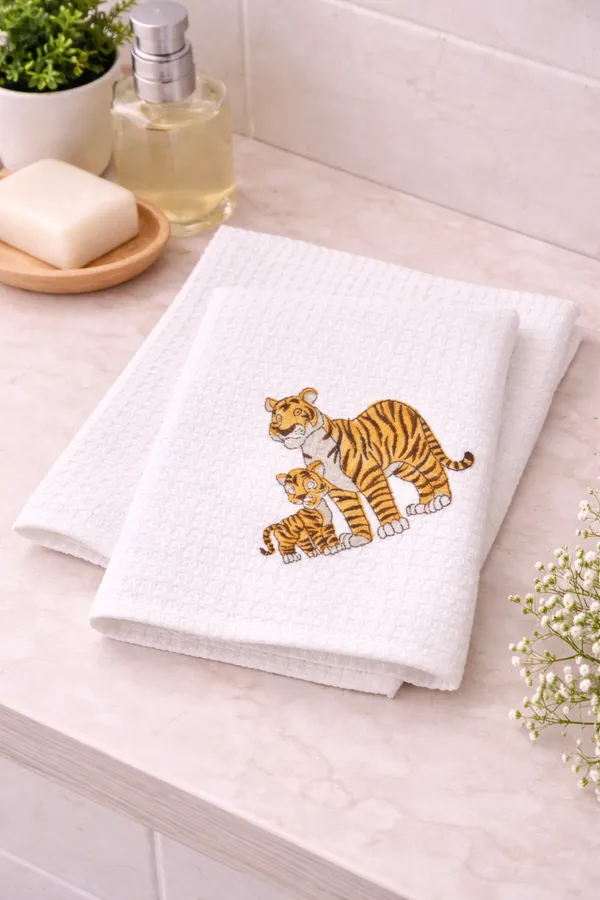 Off_White_Cotton_Waffle_Face_Towel_For_Everyday_Use
