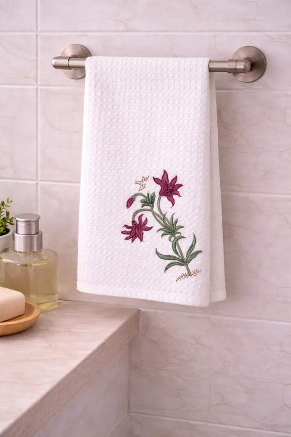 Off_White_Cotton_Waffle_Face_Towel_For_Everyday_Use