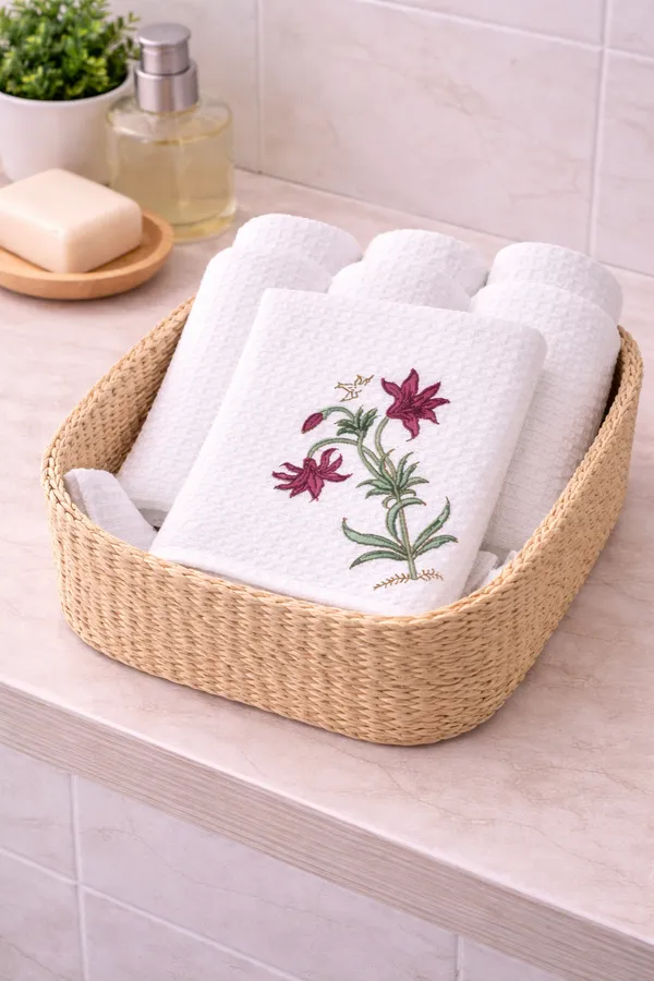 Off_White_Cotton_Waffle_Face_Towel_For_Everyday_Use