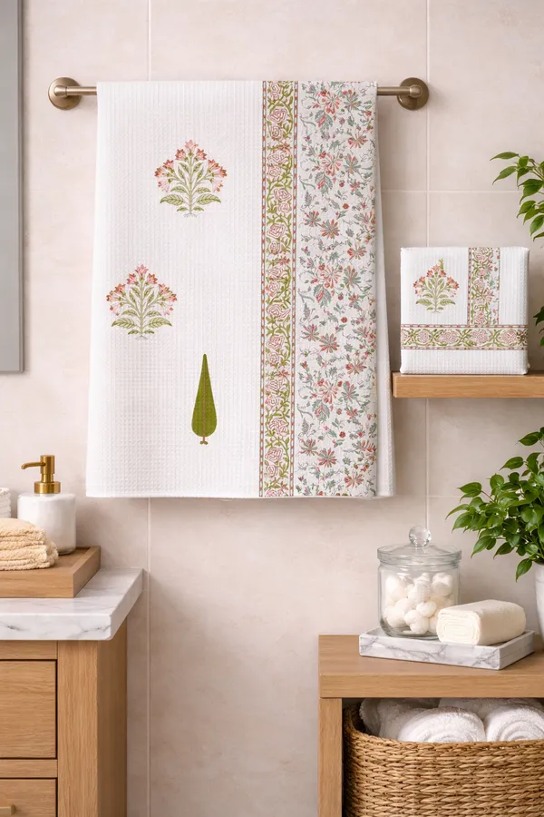Off_White_Cotton_Waffle_Towel_Set_For_Everyday_Use