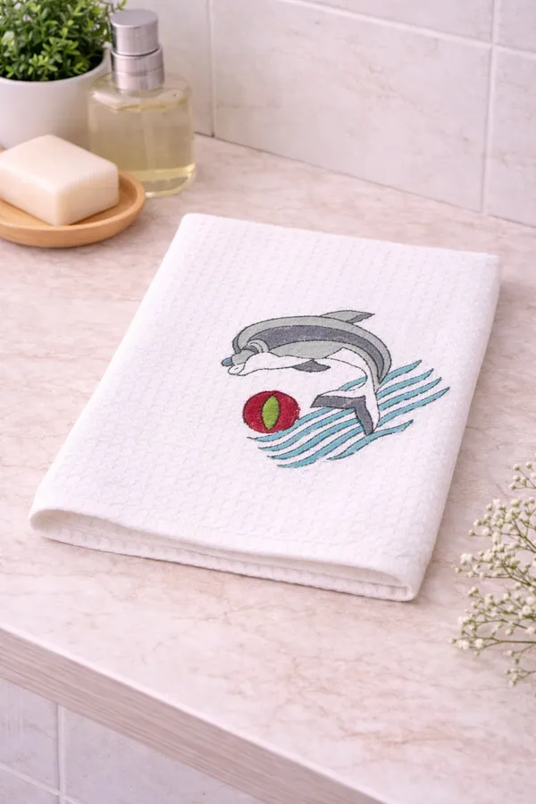 Off_White_Cotton_Waffle_Face_Towel_For_Everyday_Use