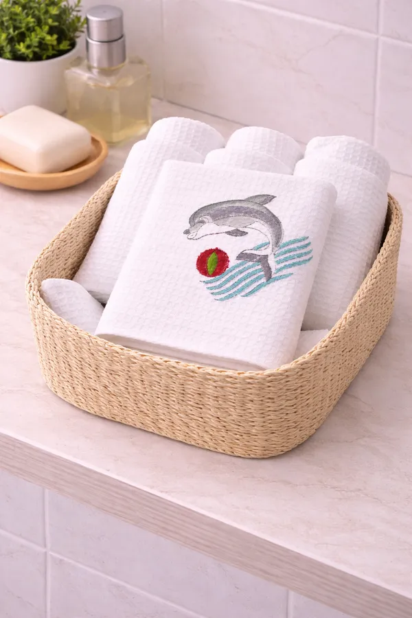 Off_White_Cotton_Waffle_Face_Towel_For_Everyday_Use