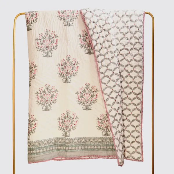 Off_White_100%_Cotton_Hand_Block_Bedding_Sets_For_Everyday_Use