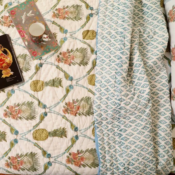 Off_White_100%_Cotton_Hand_Block_Bedding_Sets_For_Everyday_Use