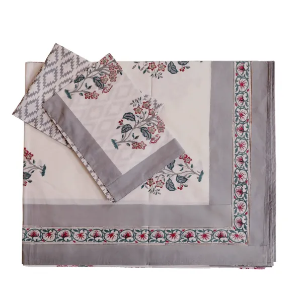 Off_White_100%_Cotton_Hand_Block_Bedding_Sets_For_Everyday_Use