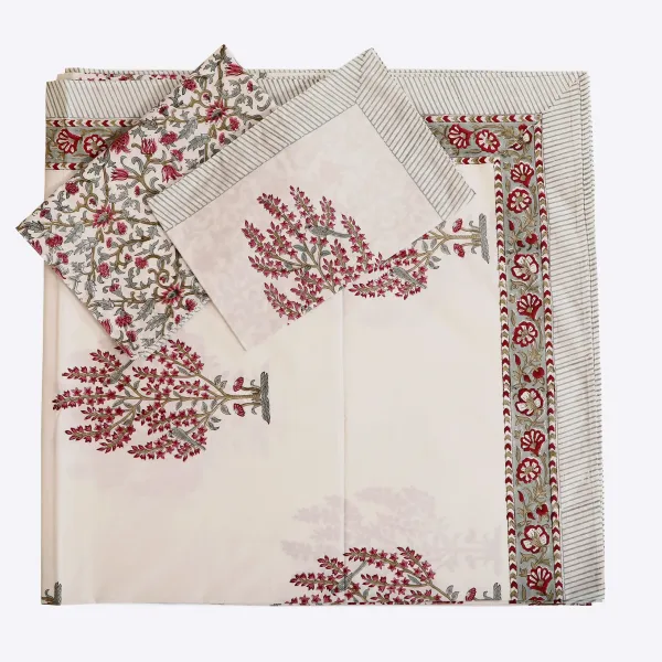 Off_White_100%_Cotton_Hand_Block_Bedding_Sets_For_Everyday_Use