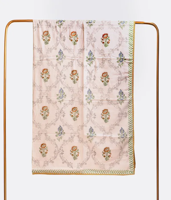 Off_White_100%_Cotton_Hand_Block_Flannel_Dohar_King_For_Everyday_Use