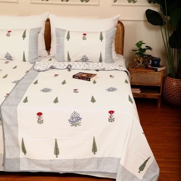 Beige_100%_Cotton_Flannel_Dohar_Single_Set_Of_2_For_Everyday_Use