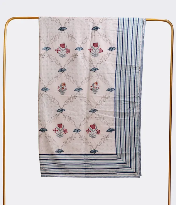 Off_White_100%_Cotton_Flannel_Dohar_Single_Set_Of_3_For_Everyday_Use