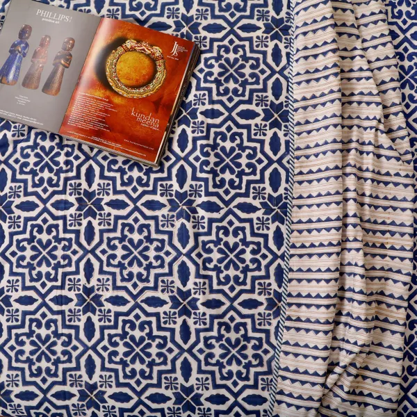 Off_White_100%_Cotton_Flannel_Dohar_Single_Set_Of_4_For_Everyday_Use