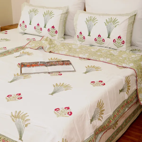 Off_White_100%_Cotton_Flannel_Dohar_Single_Set_Of_5_For_Everyday_Use