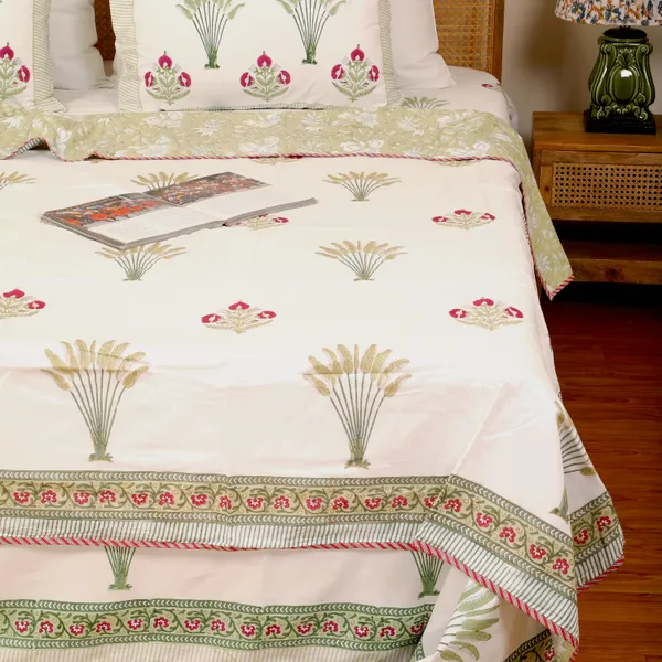 Off_White_100%_Cotton_Flannel_Dohar_Single_Set_Of_5_For_Everyday_Use