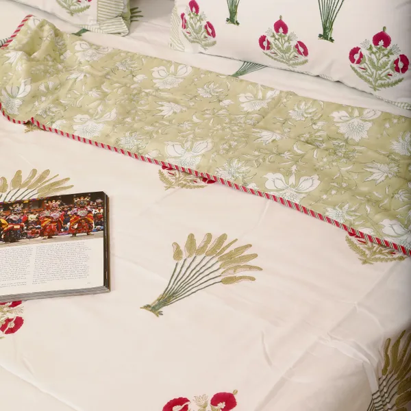 Off_White_100%_Cotton_Flannel_Dohar_Single_Set_Of_5_For_Everyday_Use