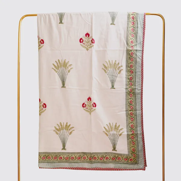 Off_White_100%_Cotton_Flannel_Dohar_Single_Set_Of_5_For_Everyday_Use