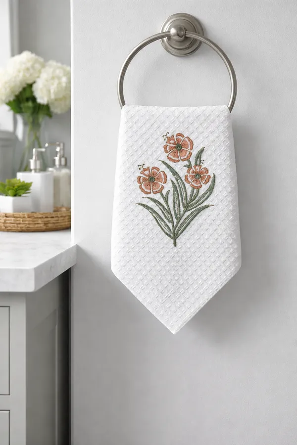 Off_White_Cotton_Waffle_Face_Towel_For_Everyday_Use