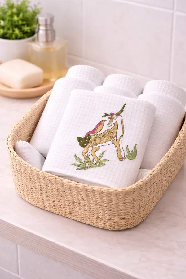 Off_White_Cotton_Waffle_Face_Towel_For_Everyday_Use