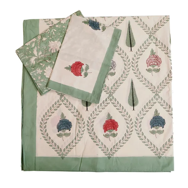Off_White_100%_Cotton_Hand_Block_Bedsheet_King_For_Everyday_Use