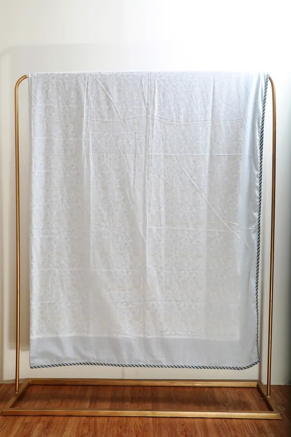 Off_White_100%_Pure_Mulmul_Cotton_Hand_Block_Mulmul_Dohar_King_For_Everyday_Use