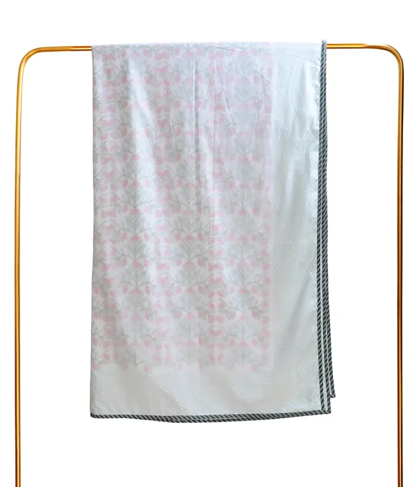 Off_White_100%_Pure_Mulmul_Cotton_Hand_Block_Mulmul_Dohar_Single_Pair_For_Everyday_Use